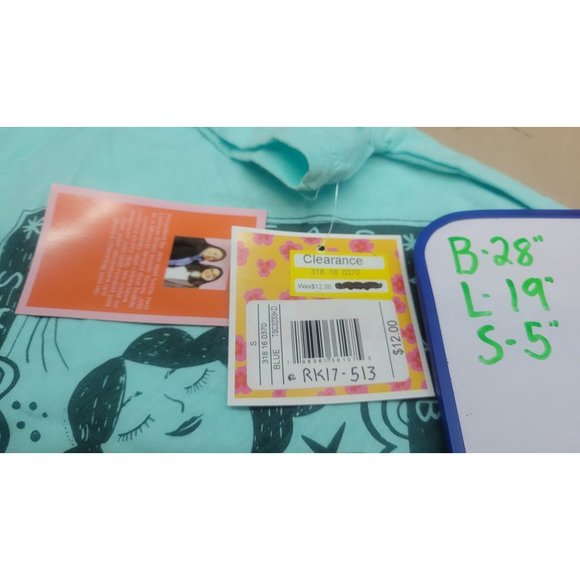 Girl's Bonitas Vibras / Good Vibes Graphic Tee - Latino Heritage Blue Small - Picture 4 of 7